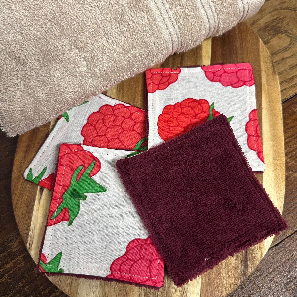 Coton framboises - taille 1