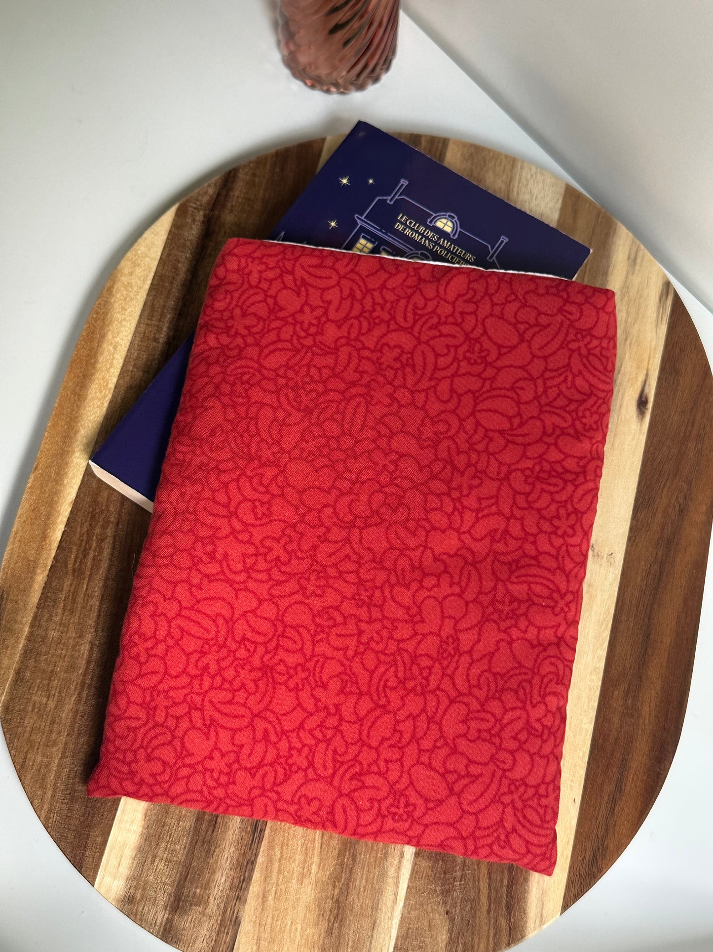 Housse à livre rouge - poche