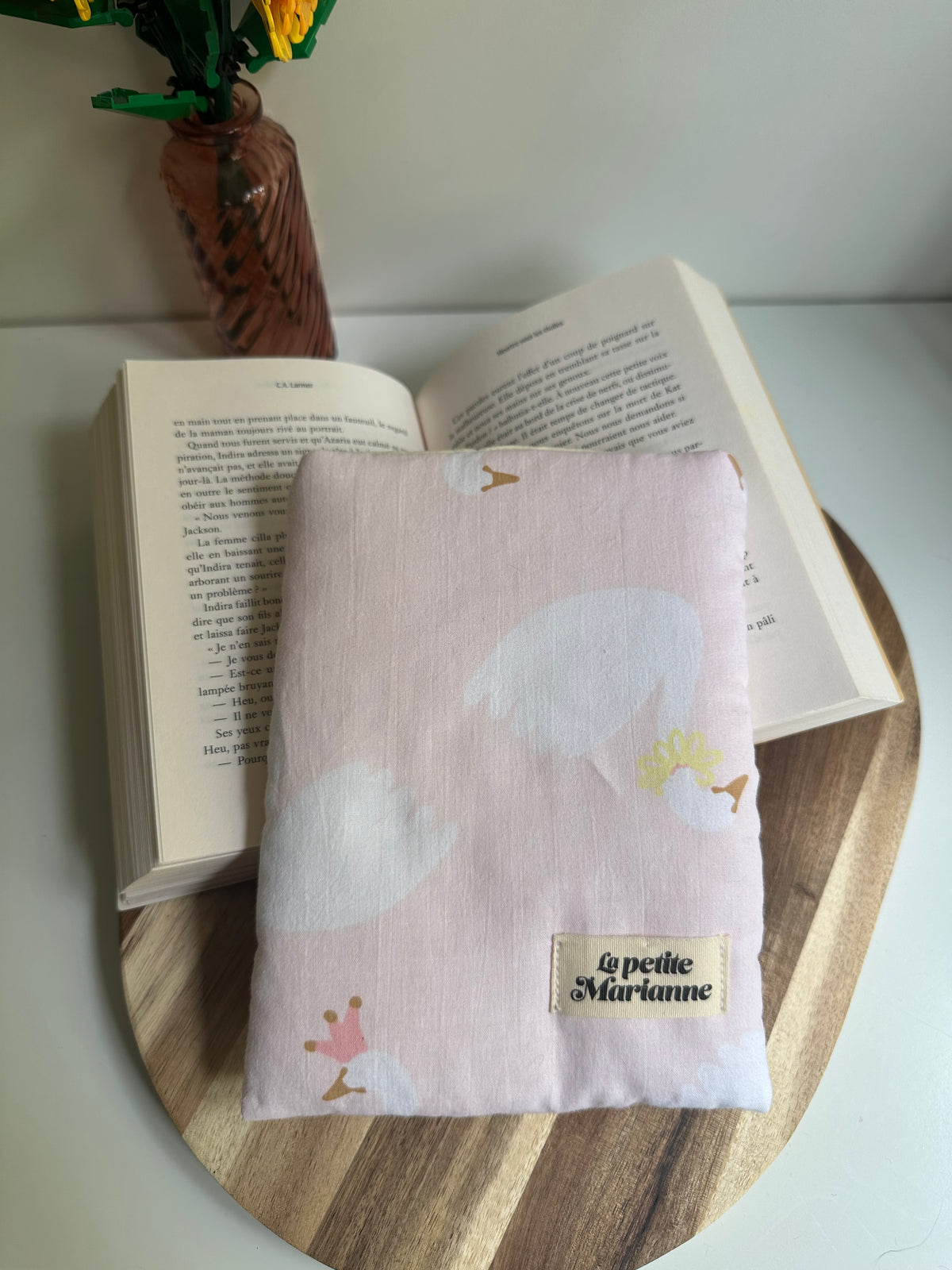 Housse à livre Cygnes - Poche