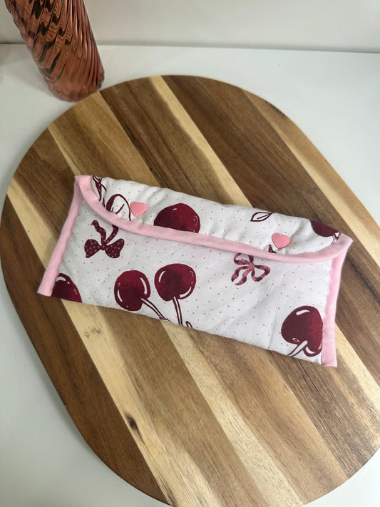 Étui à lunettes Cerises & Noeuds