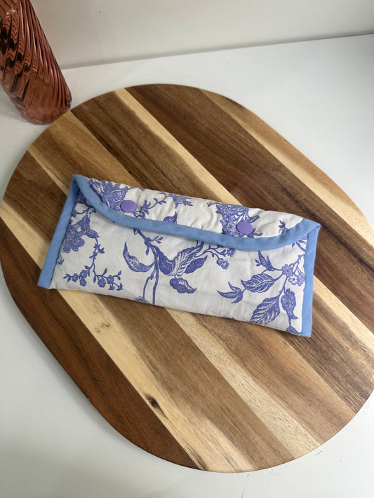 Étui à lunettes floral