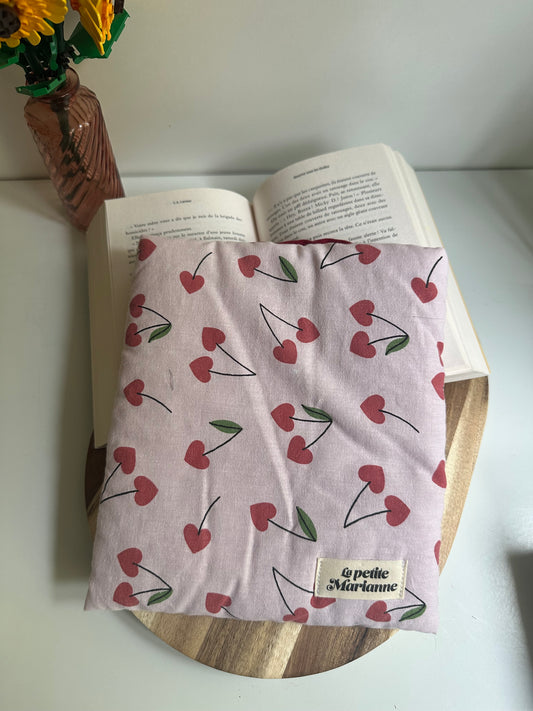 Housse à livre Cerises Coeurs - Broché