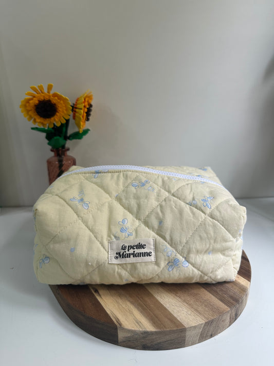 Trousse de toilette jaune & abeilles