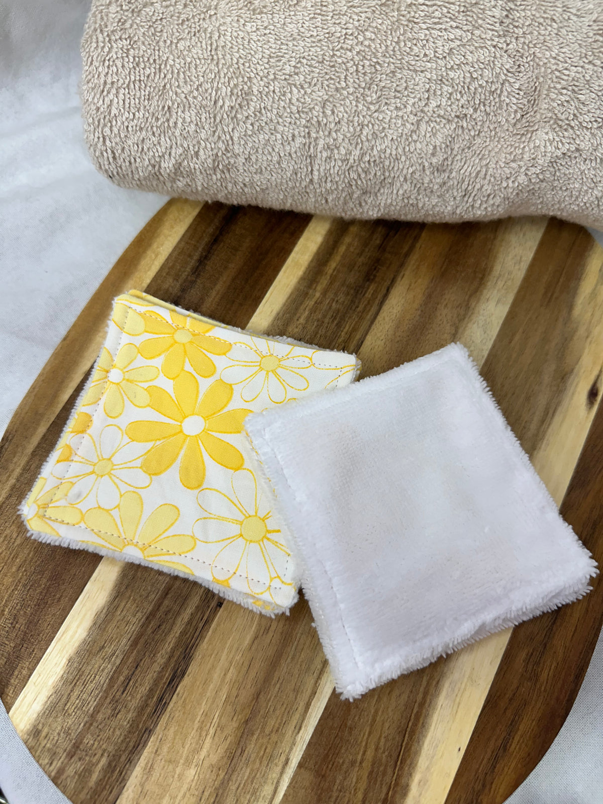 Coton fleurs jaune - taille 1