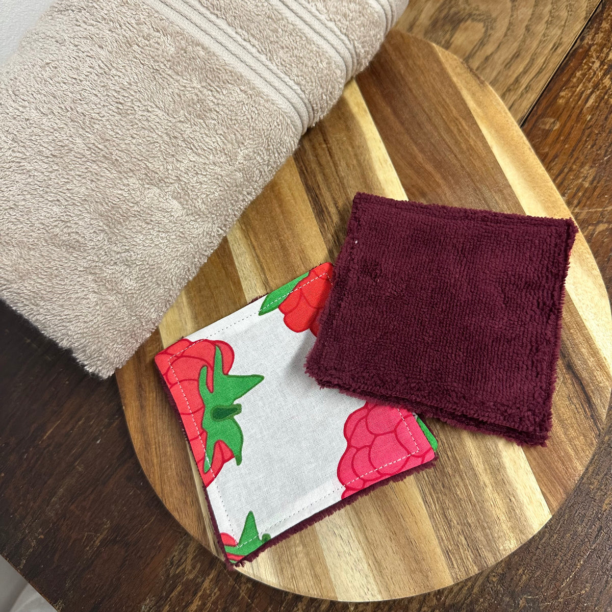Coton framboises - taille 1