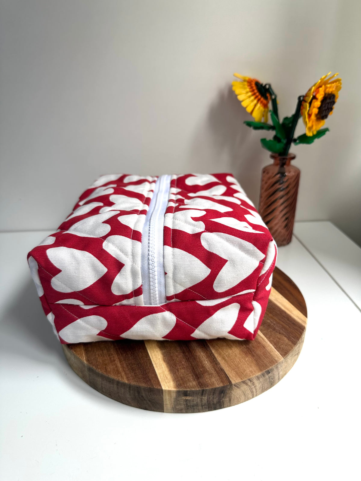 Trousse de toilette coeurs