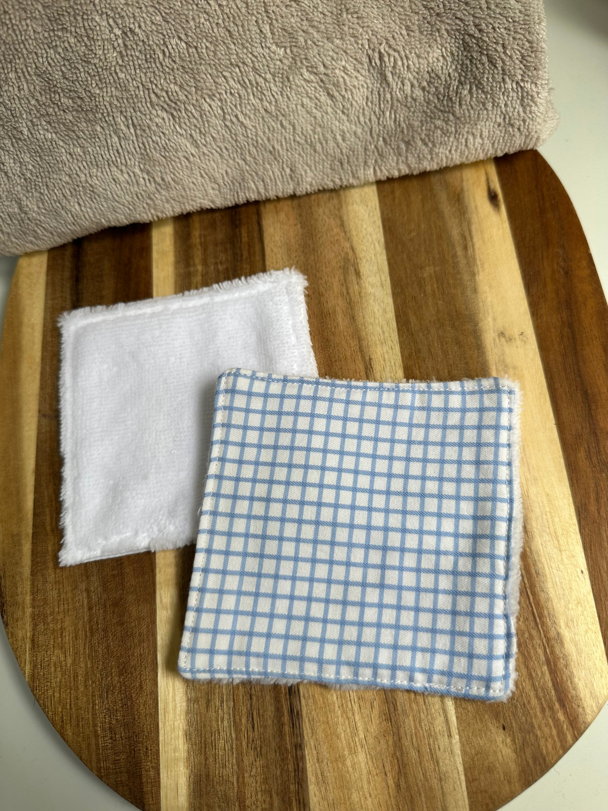 Coton à carreaux bleu - taille 1