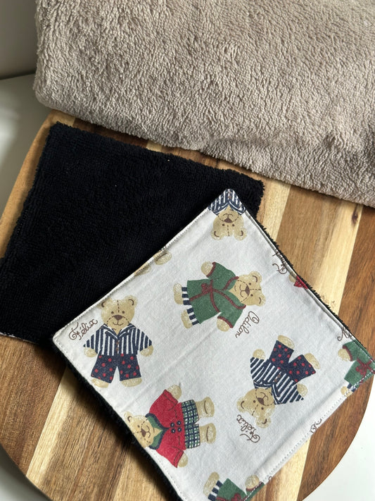 Coton oursons noirs - taille 2
