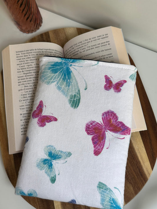 Housse à livre poche papillons