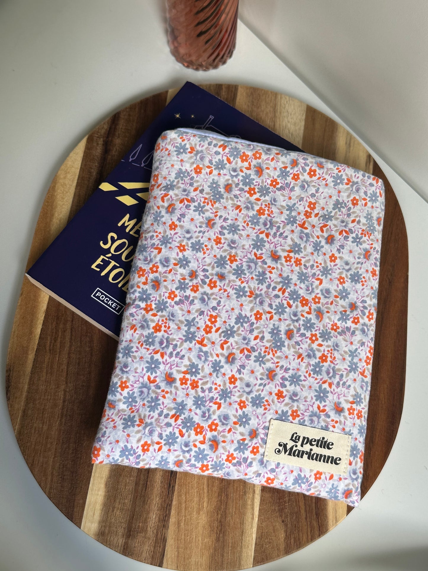 Housse à livre floral - Format poche