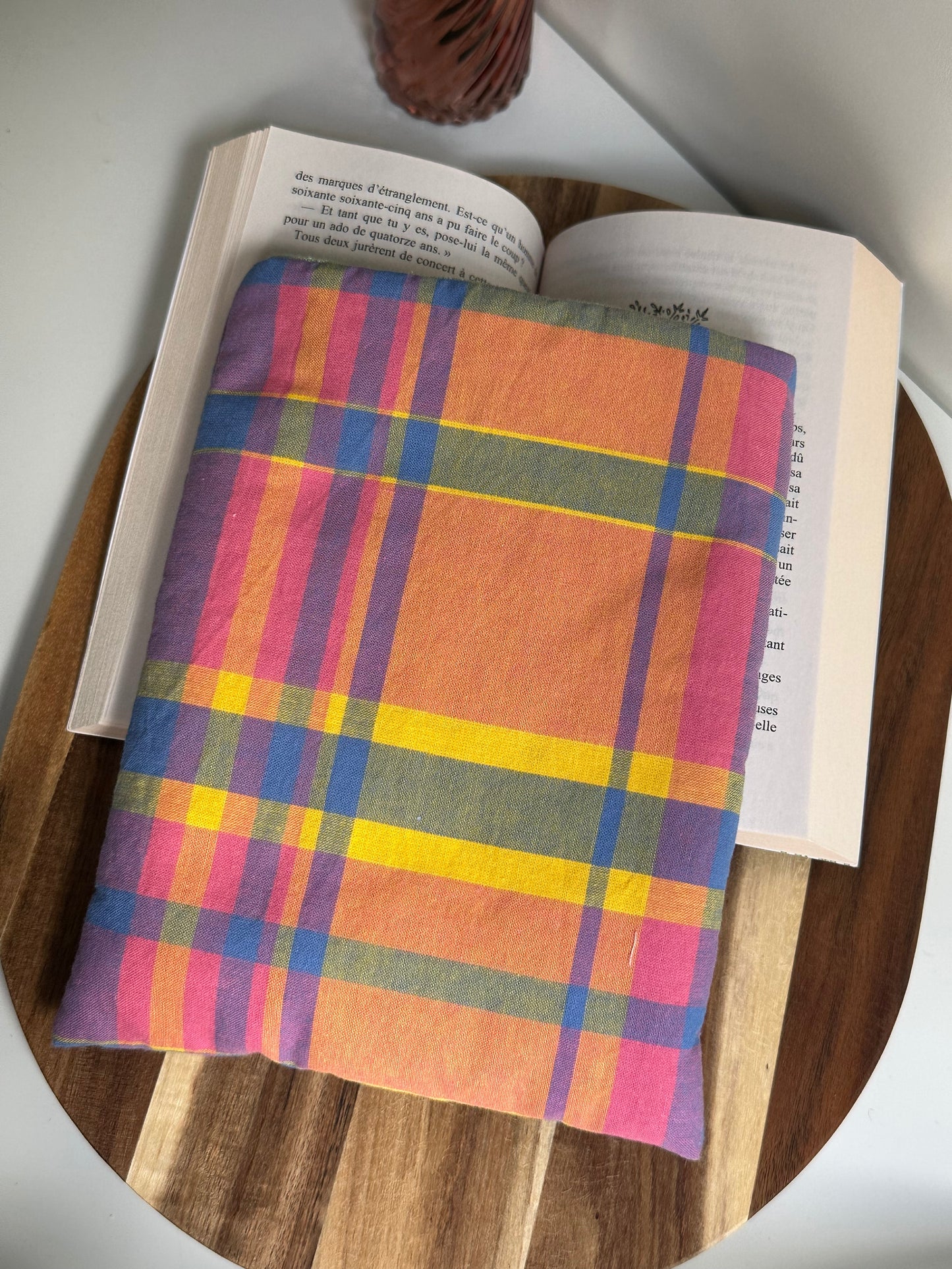 Housse à livre madras - poche