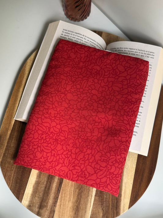 Housse à livre rouge - poche