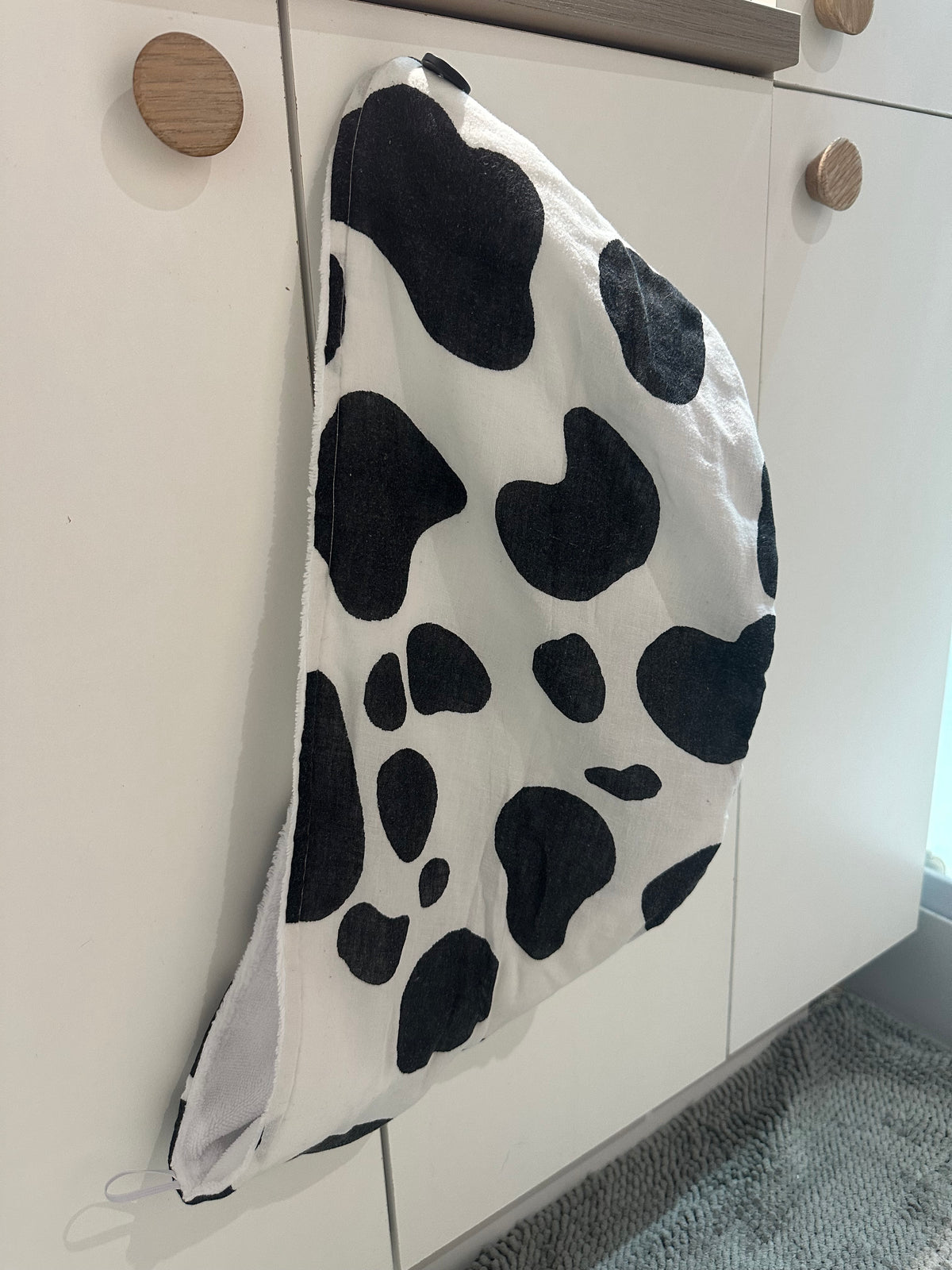 Serviette pour cheveux vache