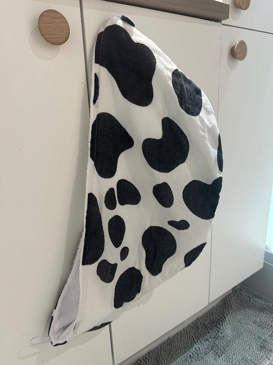Serviette pour cheveux vache