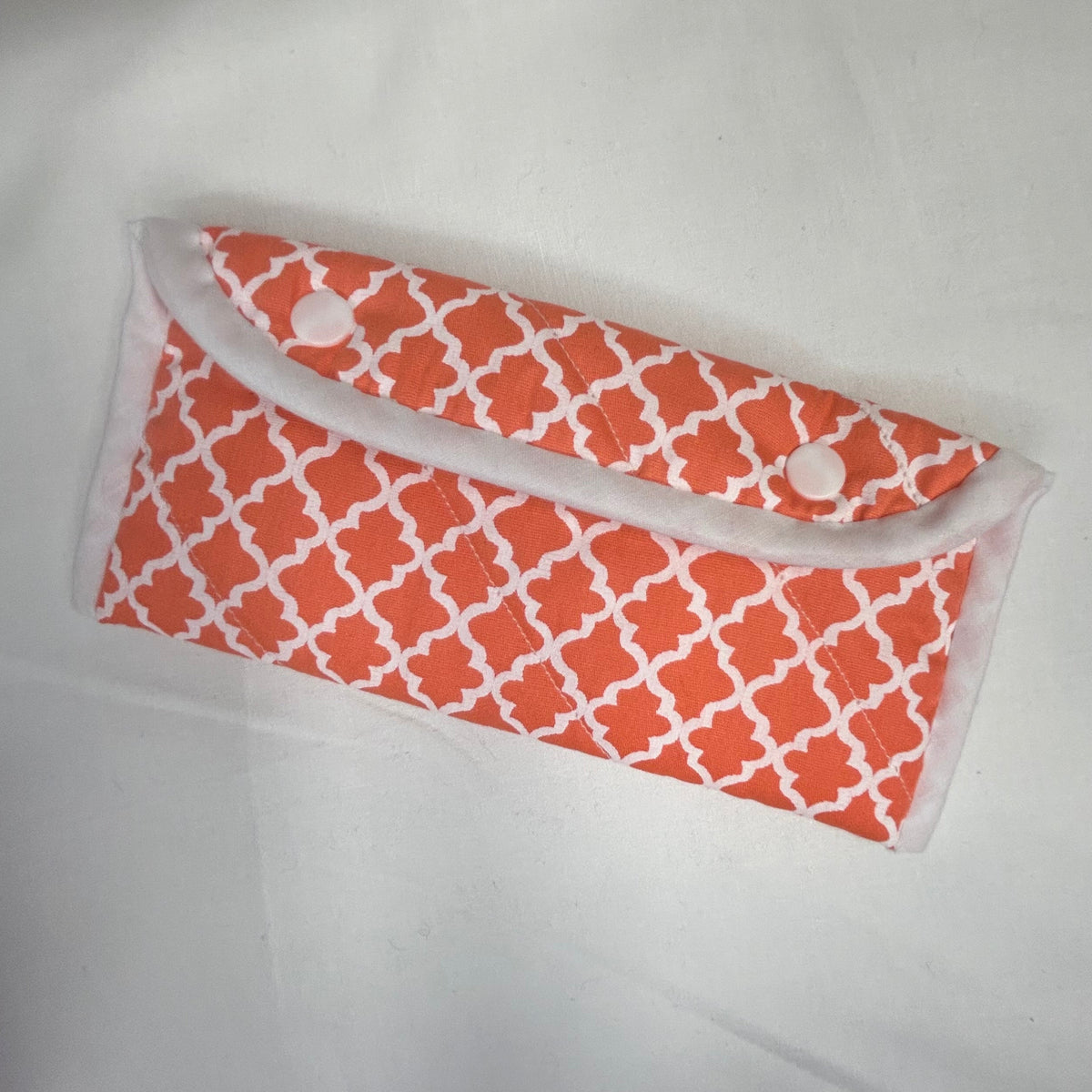 Etui à lunettes orange à motif