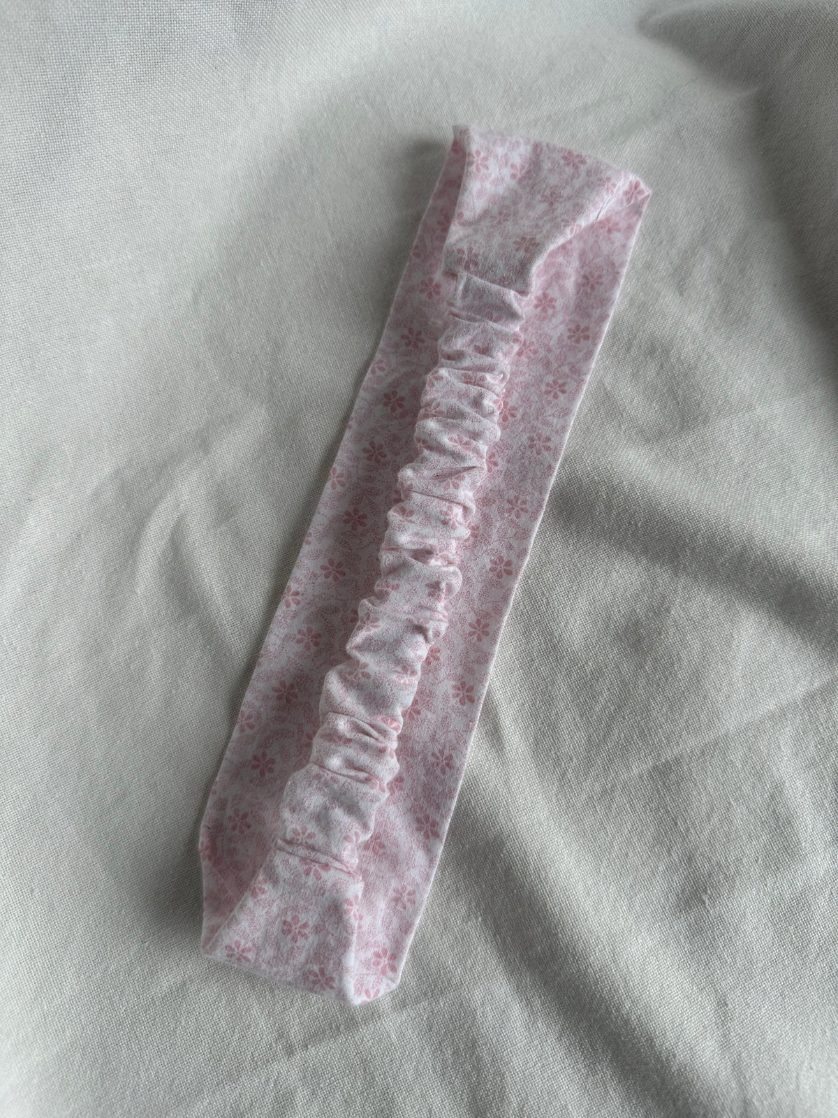 Bandeau floral rose