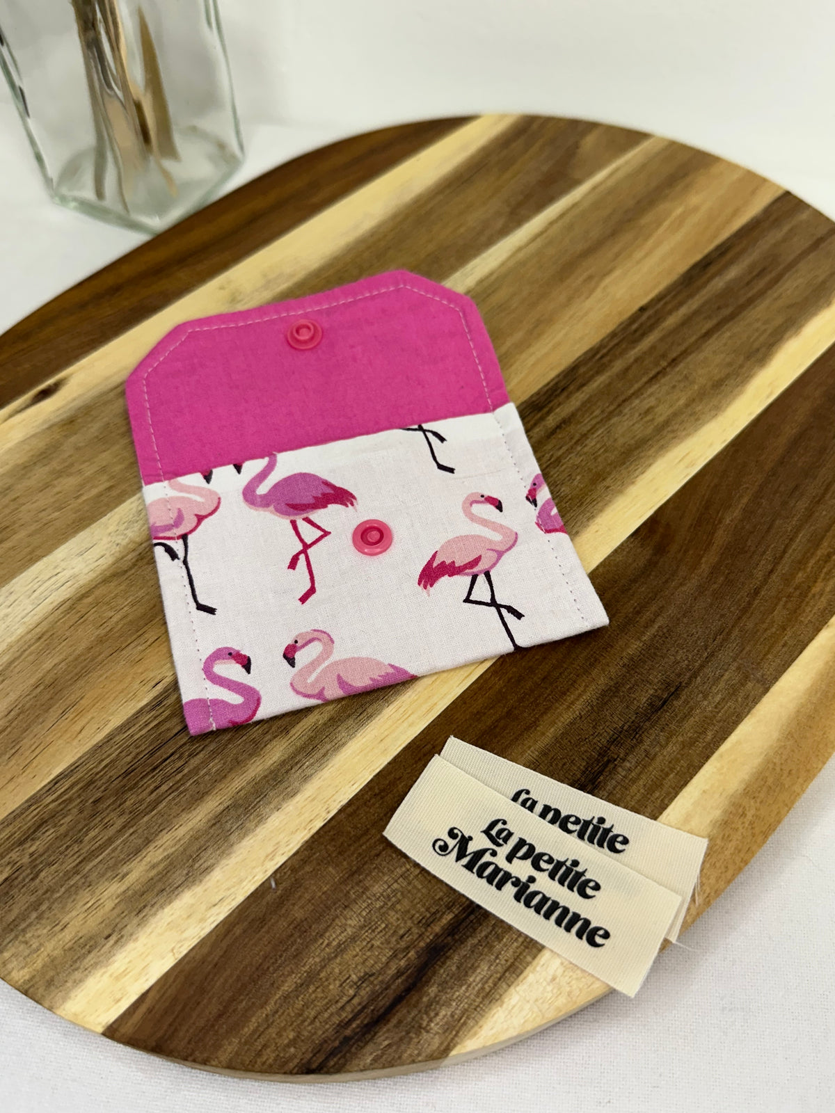 Porte-cartes flamants roses