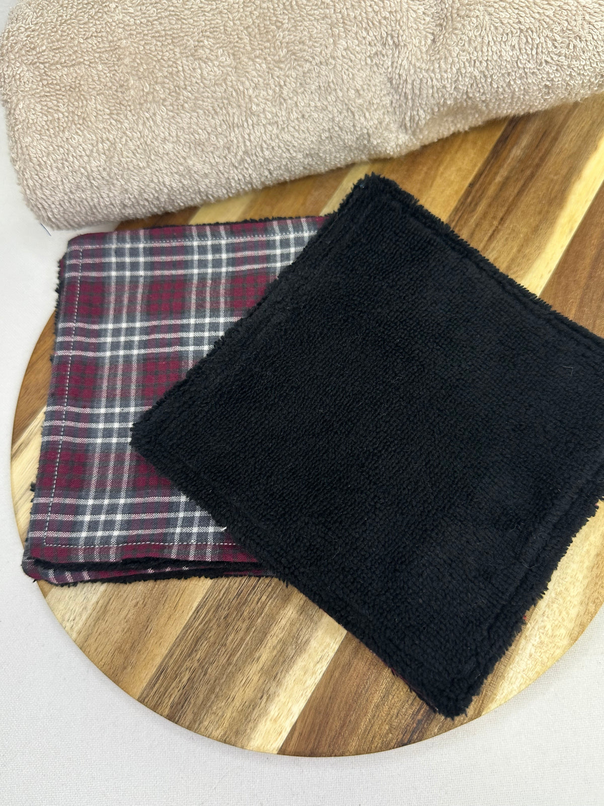 Cotons tartan bordeaux - taille 2