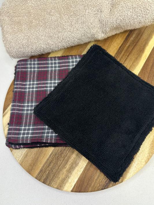 Cotons tartan bordeaux - taille 2